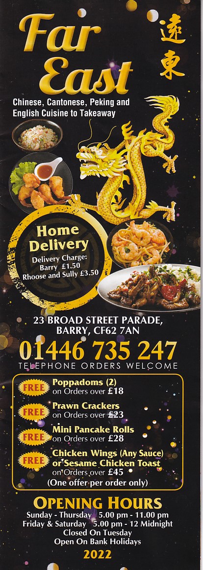 Far East Chinese takeaway Barry
