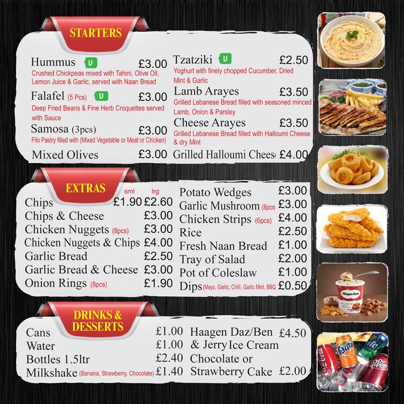 Island Grill Barry menu