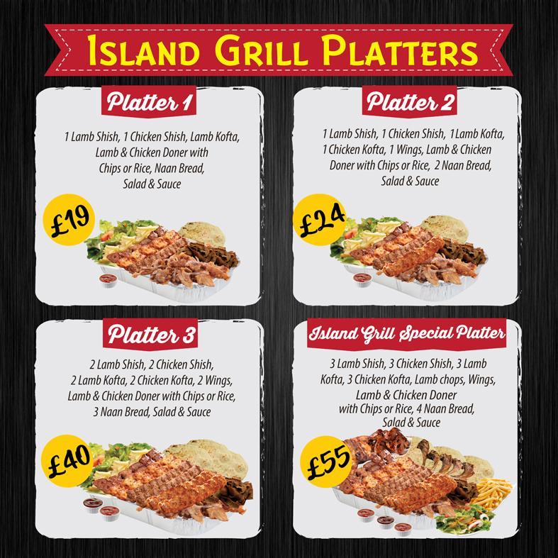 Island Grill Barry menu