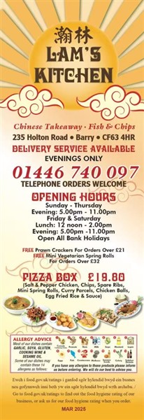 Lams kitchen chinese Barry