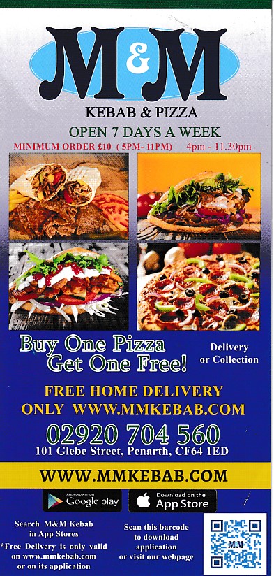 Menu Website of M&M Kebab & Pizza House Penart
