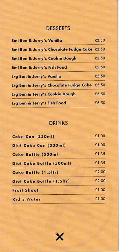 Menu of Posh Chip, in Penarth